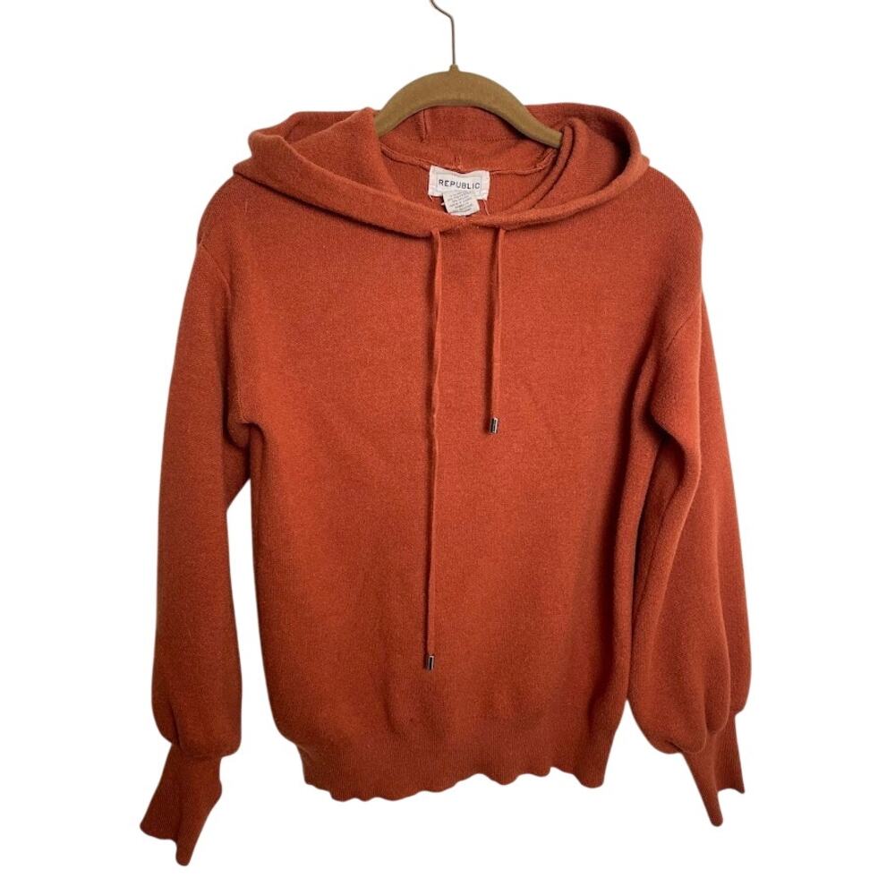 For The Republic Womens Pullover Hoodie Gorpcore Granola Girl Knit Sweater Top